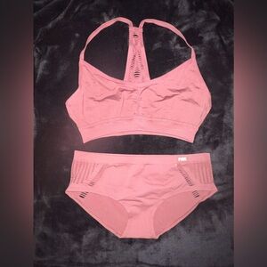BNWT Victoria’s Secret PINK Unlined Sports Bra/Panty Set S/M